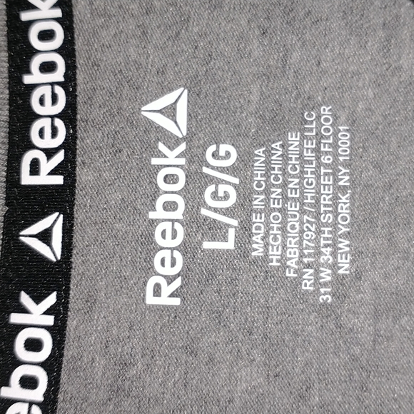 Reebok woman's size L short sleeve tagless tee shirt with multiple logos-NWT - Picture 4 of 13